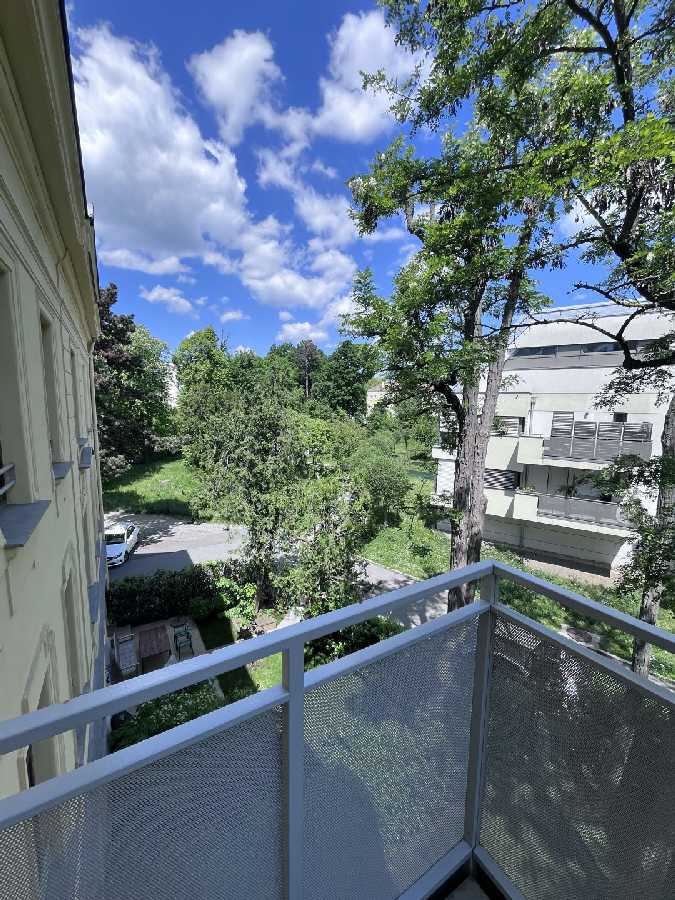 Blick vom Balkon