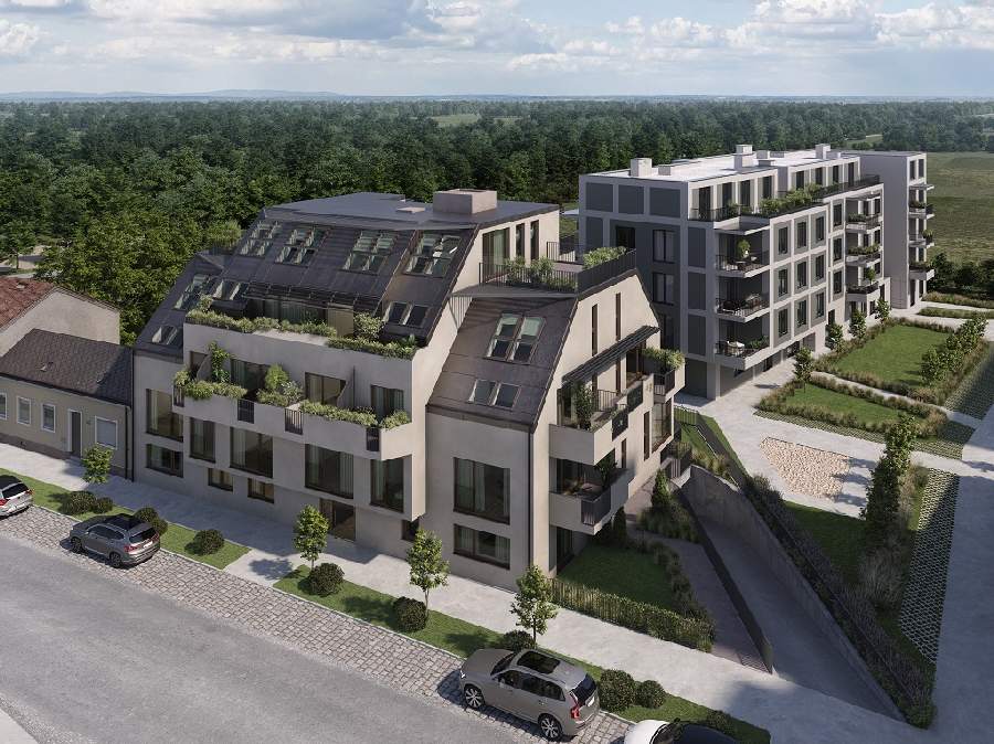 Wohnen beim Wasser - Wunderschöne Dachterrassenwohnung mit 360° Blick in Stammersdorf!