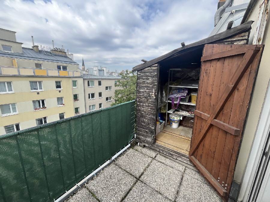 Balkon Abstellraum