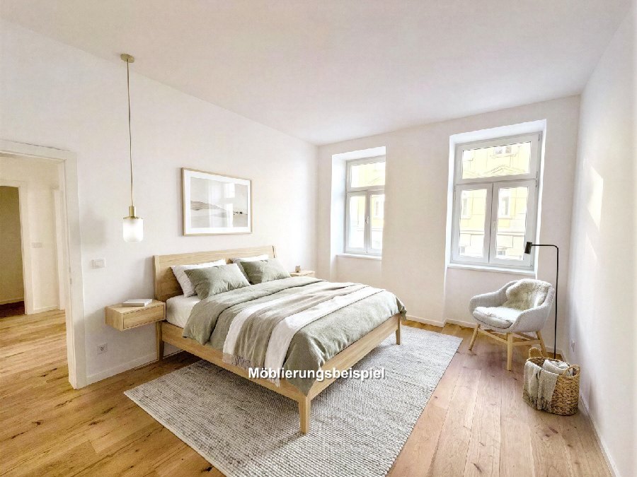 3 Zimmer Dachgeschosswohnung mit Grünblick - Nähe Kutschkermarkt 