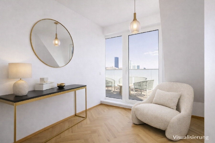 Exklusives Penthouse mit spektakulären Freiflächen nahe Prater & UNO-City<br/><br/>