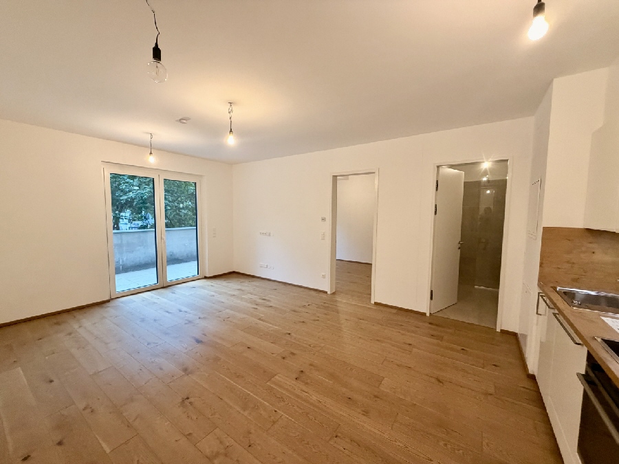 Moderne 2-Zimmer-Wohnung mit Terrasse im Erdgeschoss 