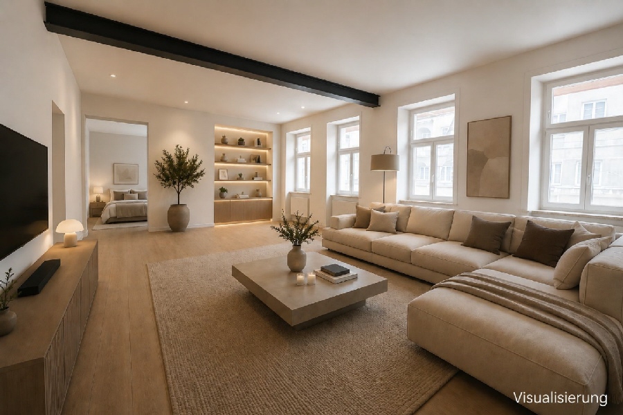 Raum für Ihre Ideen - entkernte Wohnung in Top Innenstadtlage | Saniertes Altbauhaus